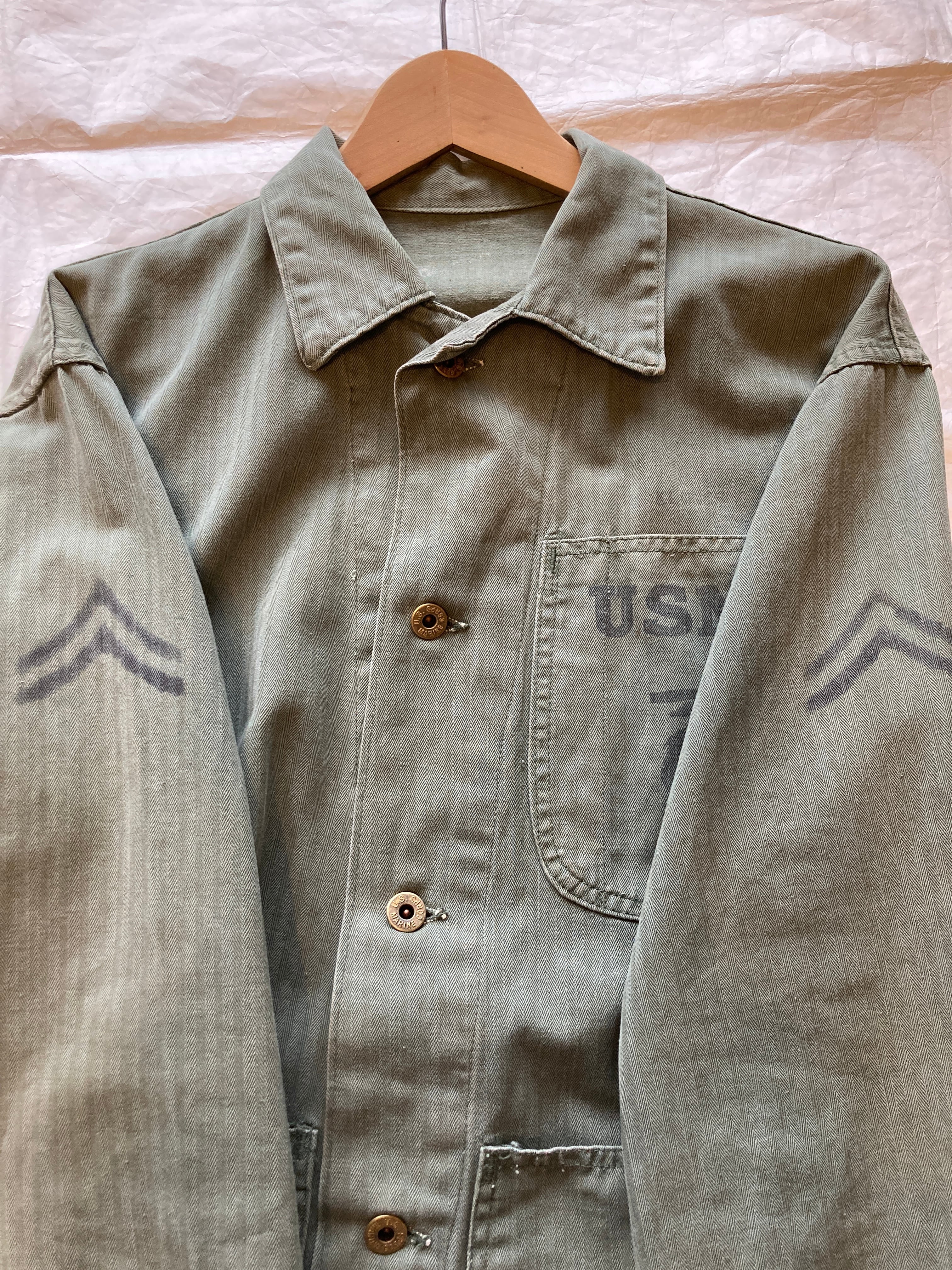 40's P-47 U.S.M.C HBT JACKET アメリカ軍　海兵隊