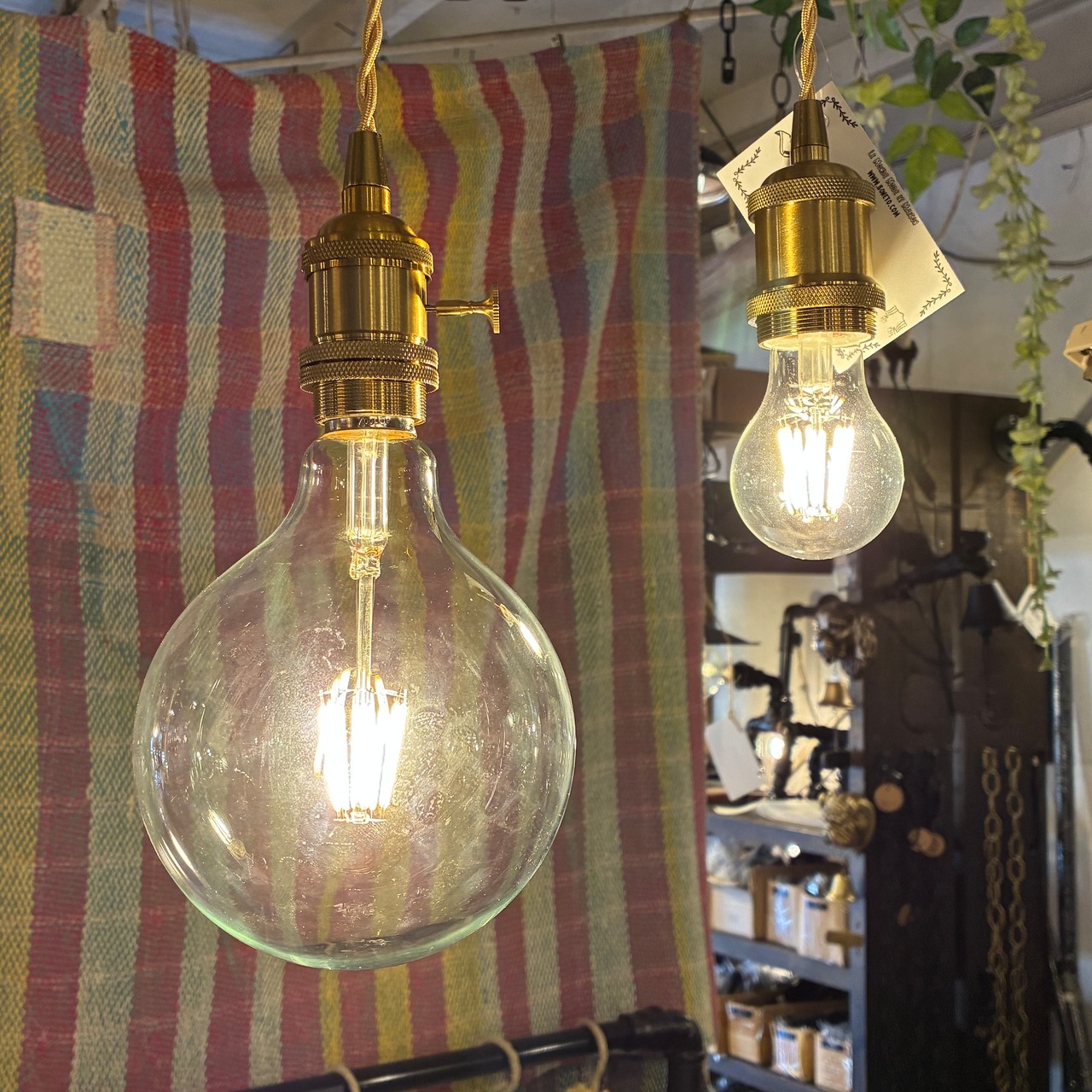 TOPANGA Lighting Brass pendant socket　真鍮ペンダントソケット　ベーシック　コード　長さ調整　ダクトレール　E26　シーリング　はだか電球　照明　