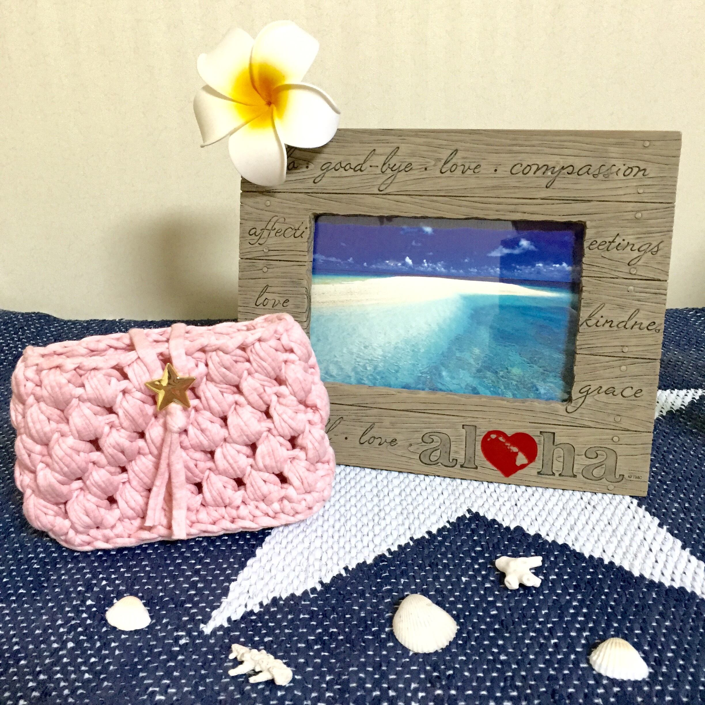 ズパゲッティ Tシャツヤーン ハンドメイド ポーチ | Punto de partida 