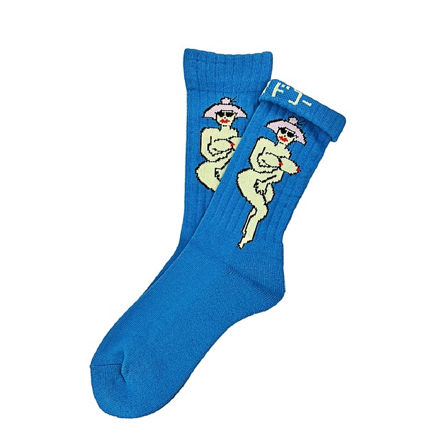 <NEW> "裸婦&TOUGH -blue- " Socks