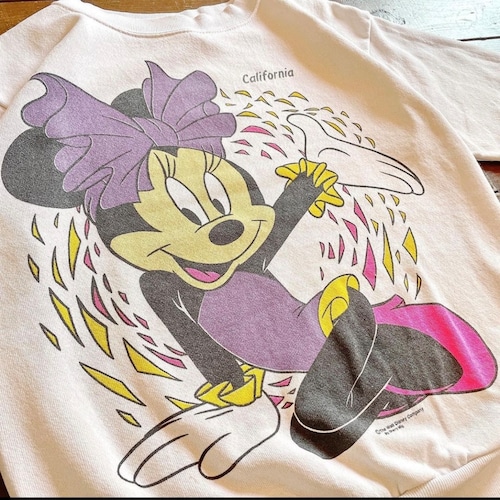 90 The Walt Disney Company INK print  MINNIE MOUSE  Sweat shirt Size MEDIUM