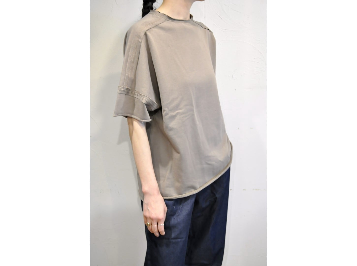 garance et violette】denim cut pants /【ギャランスエトヴィオレット
