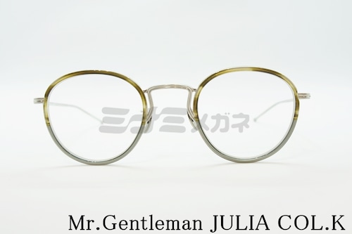 Mr.Gentleman メガネフレーム JULIA COL.K ボストン セル巻き 丸メガネ ミスタージェントルマン 正規品