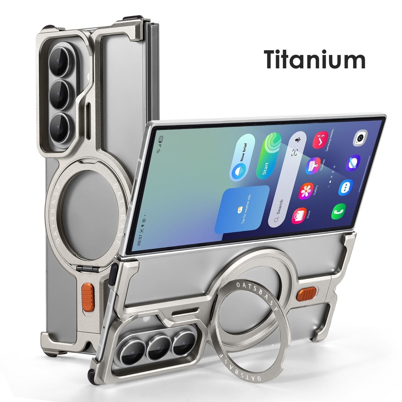 ◆Galaxy Z Fold 7/6/5◆ I-Shaped Aluminum Phone Case / I-シェイプ アルミニウム スマホケース