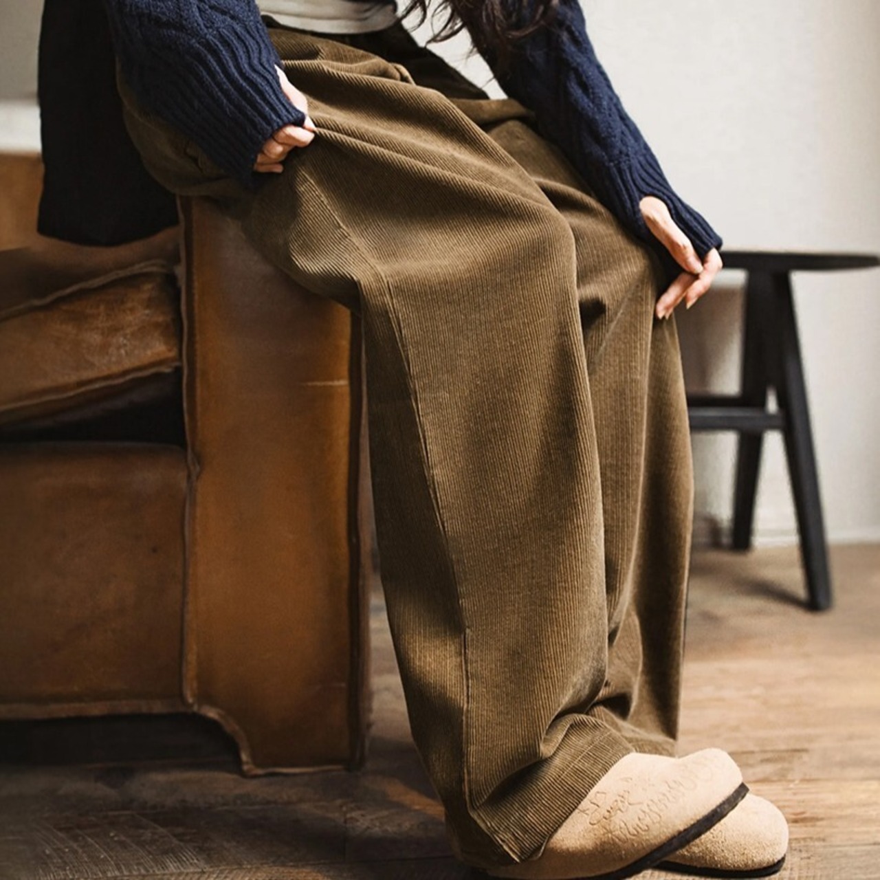 Khaki Corduroy Pants / カーキ コーデュロイ パンツ
