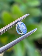 非加熱ブルーサファイア オーバル 6.4x4.5mm, 0.63ct, マダガスカル産