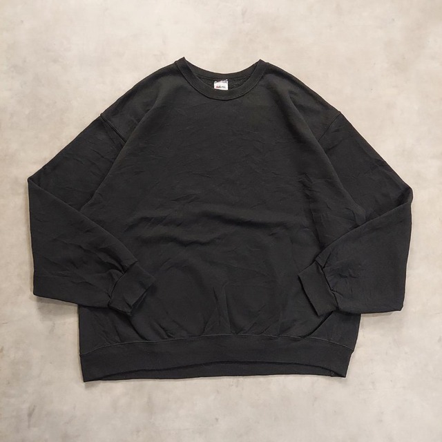 ジャージーズ スウェット 古着 無地 XL ブラック 黒 USA 16860