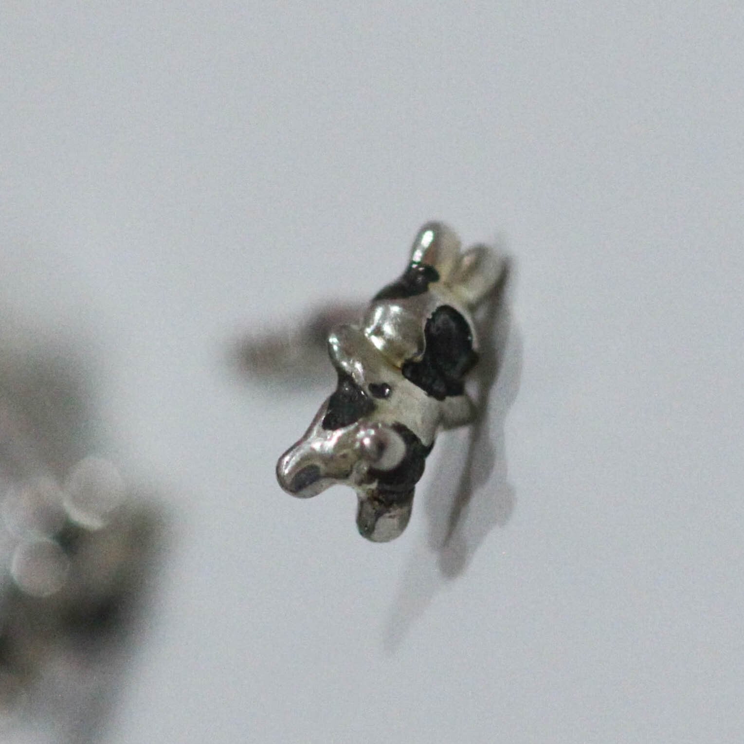 うさぎ® body earring straight silver925 ダルメシアン16G #LJ21095P ダルメシアン14G #LJ21096P