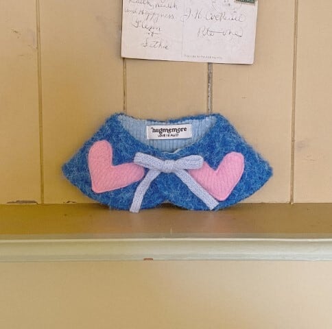 予約【hugmemore】heart cape (Blue)