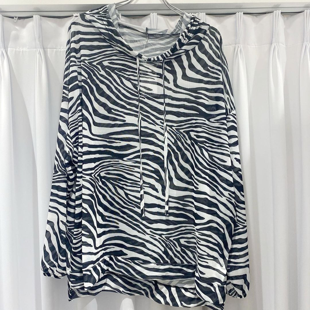 ゼブラシースルーパーカーロンT | VOLCAN&APHRODITE