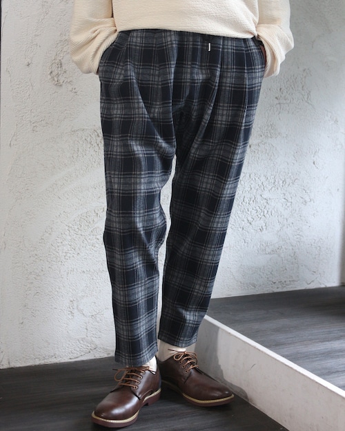 【TMDL】チェックポンチテーパードパンツ　(251079)