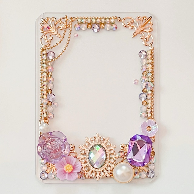 №102 飾れる!持ち歩ける!硬質カードケース デコ 硬質ケース