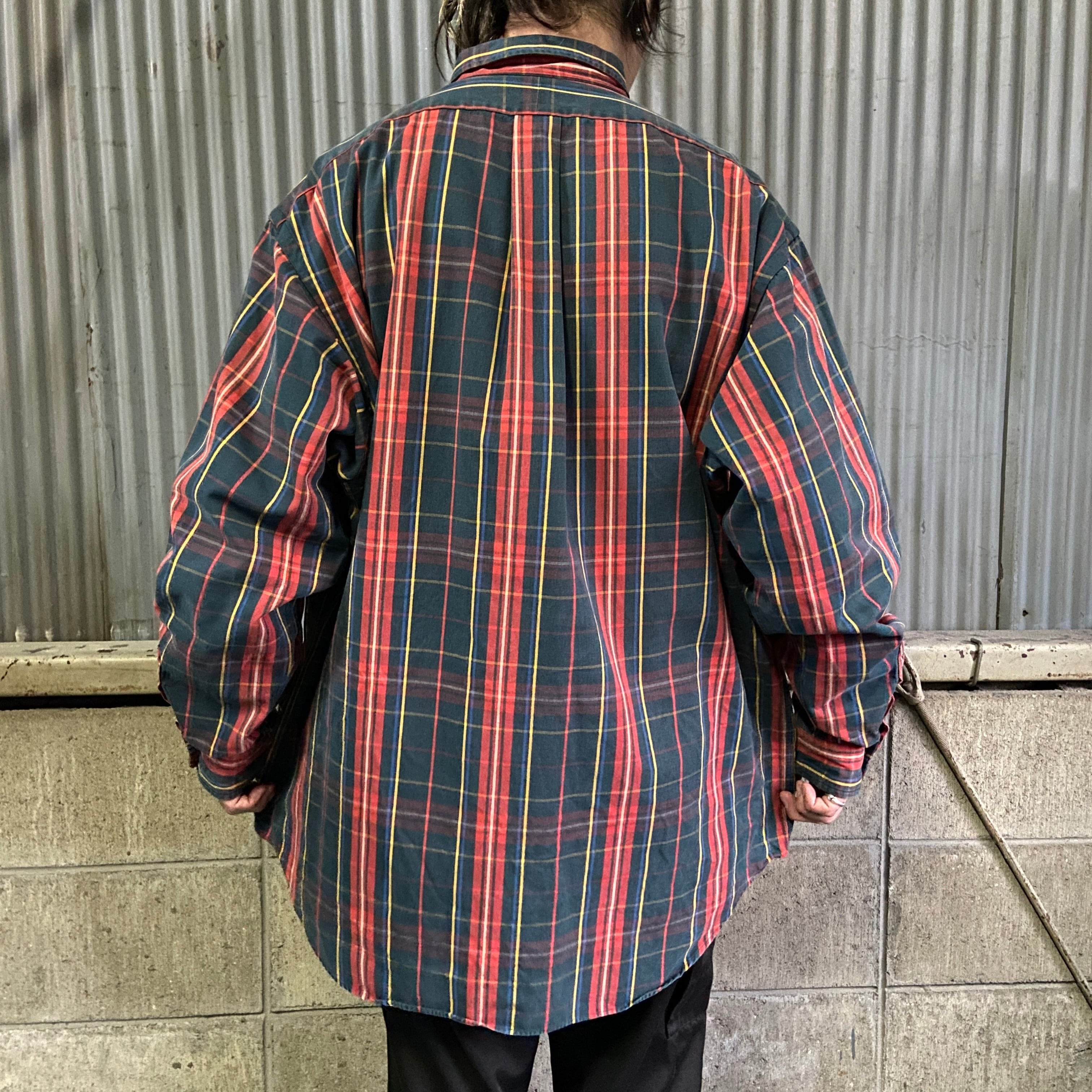 Ralph Lauren オールドラルフローレン チェック柄 ボタンダウンシャツ 