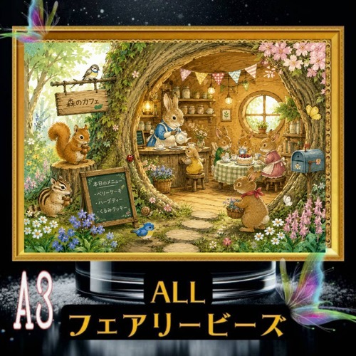 A3『ALLフェアリーダストビーズ』ALLfairy190ダイヤモンドアート