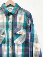 80s FIVE BROTHER FLANNEL SHIRT MADE IN USA Size XL