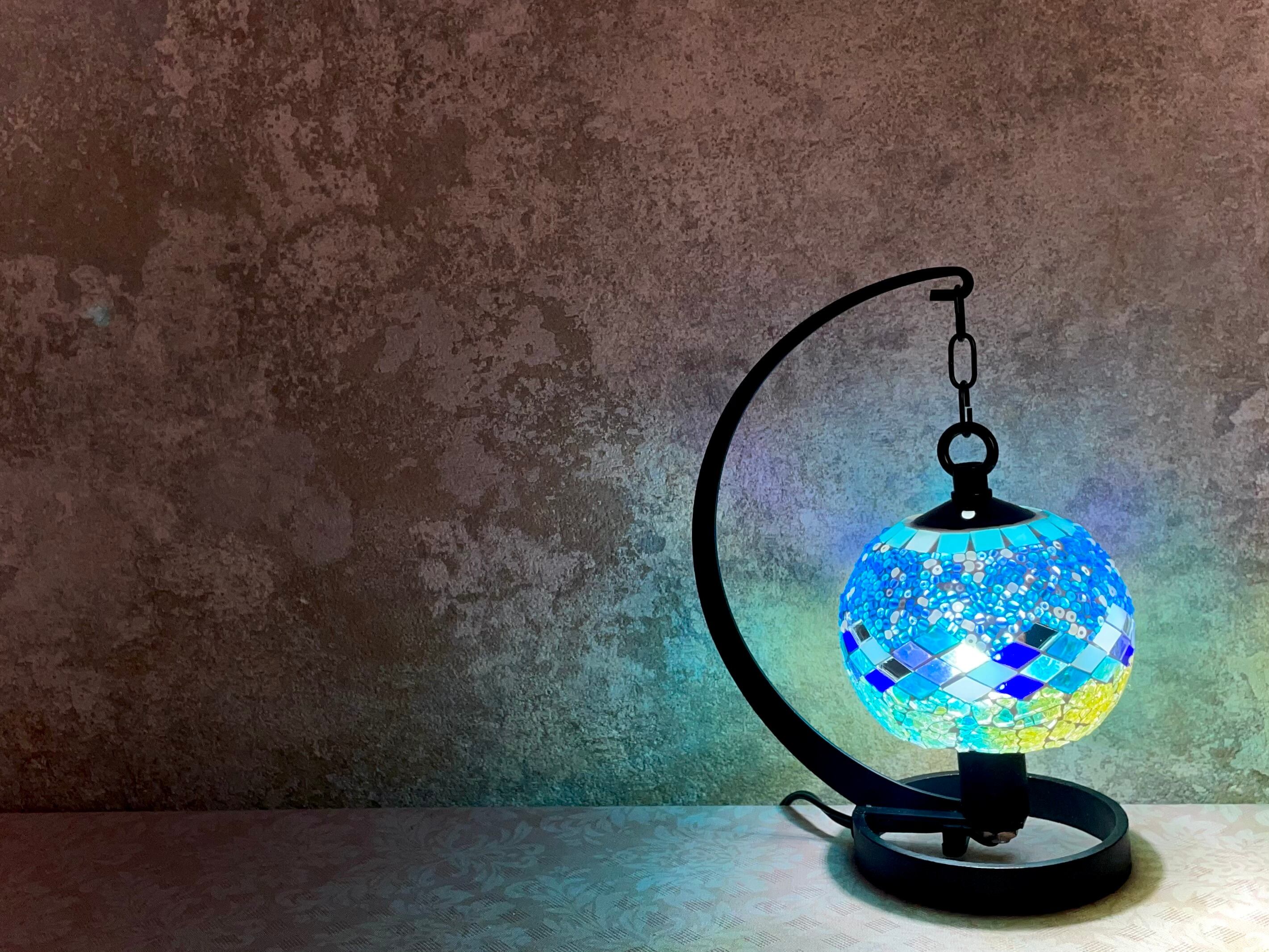 トルコモザイクランプテーブルランプ | ツキツキランプ