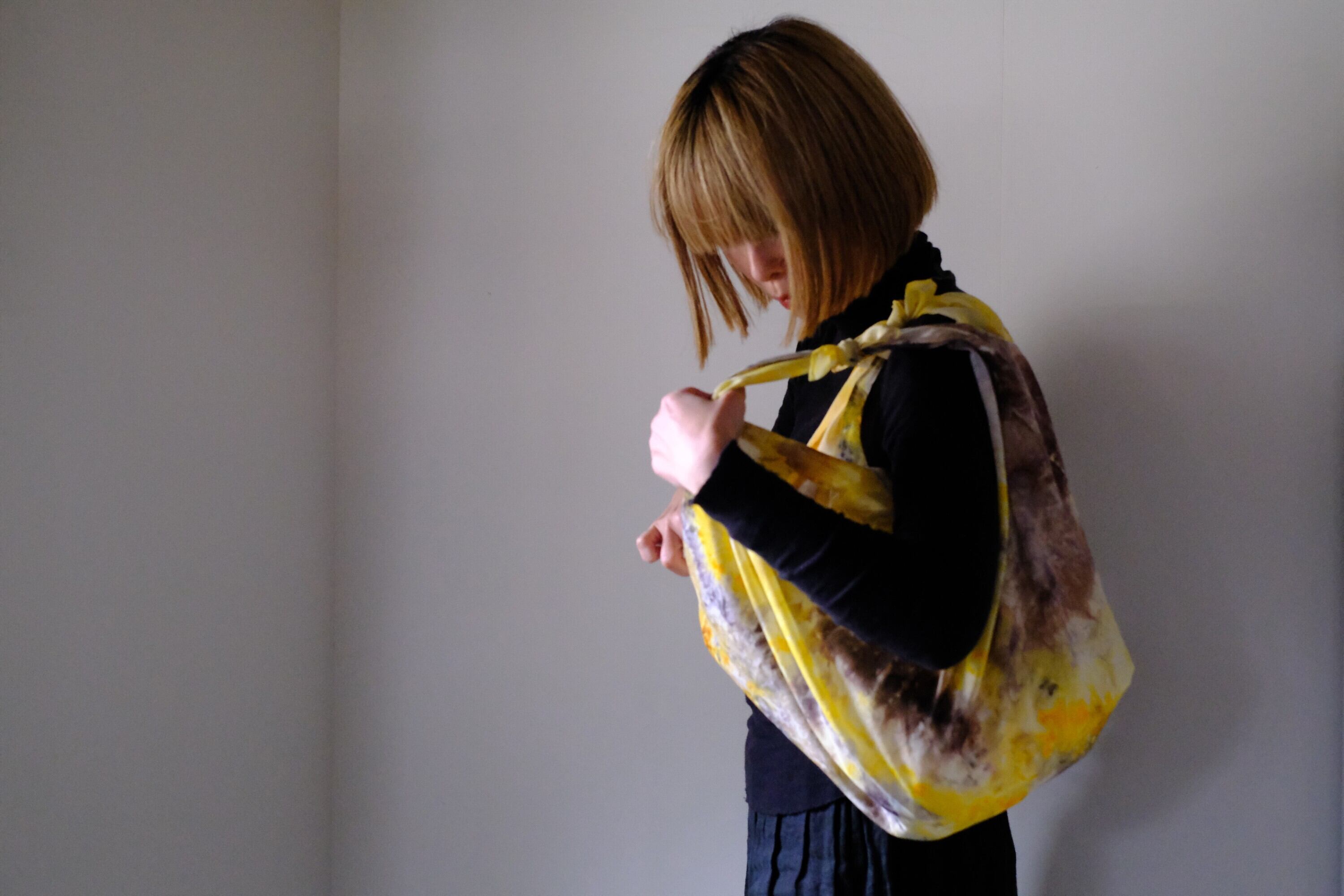 コットンシルクスカーフ　o-0532