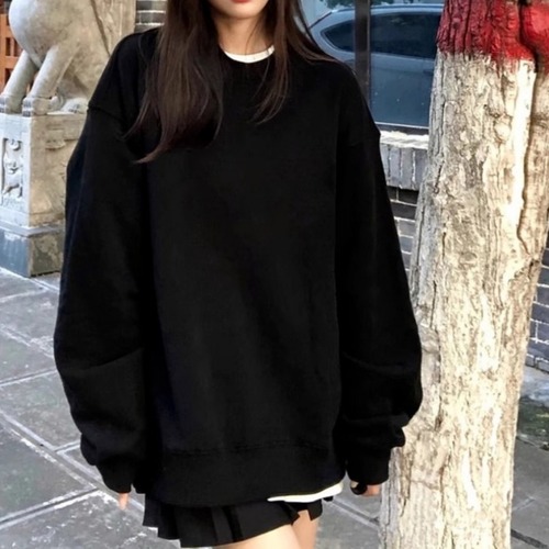 オーバーサイズ クルーネック スウェット    00202