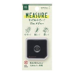 【数量限り】ミドリ メジャー XS 1.5m 黒A 35531006