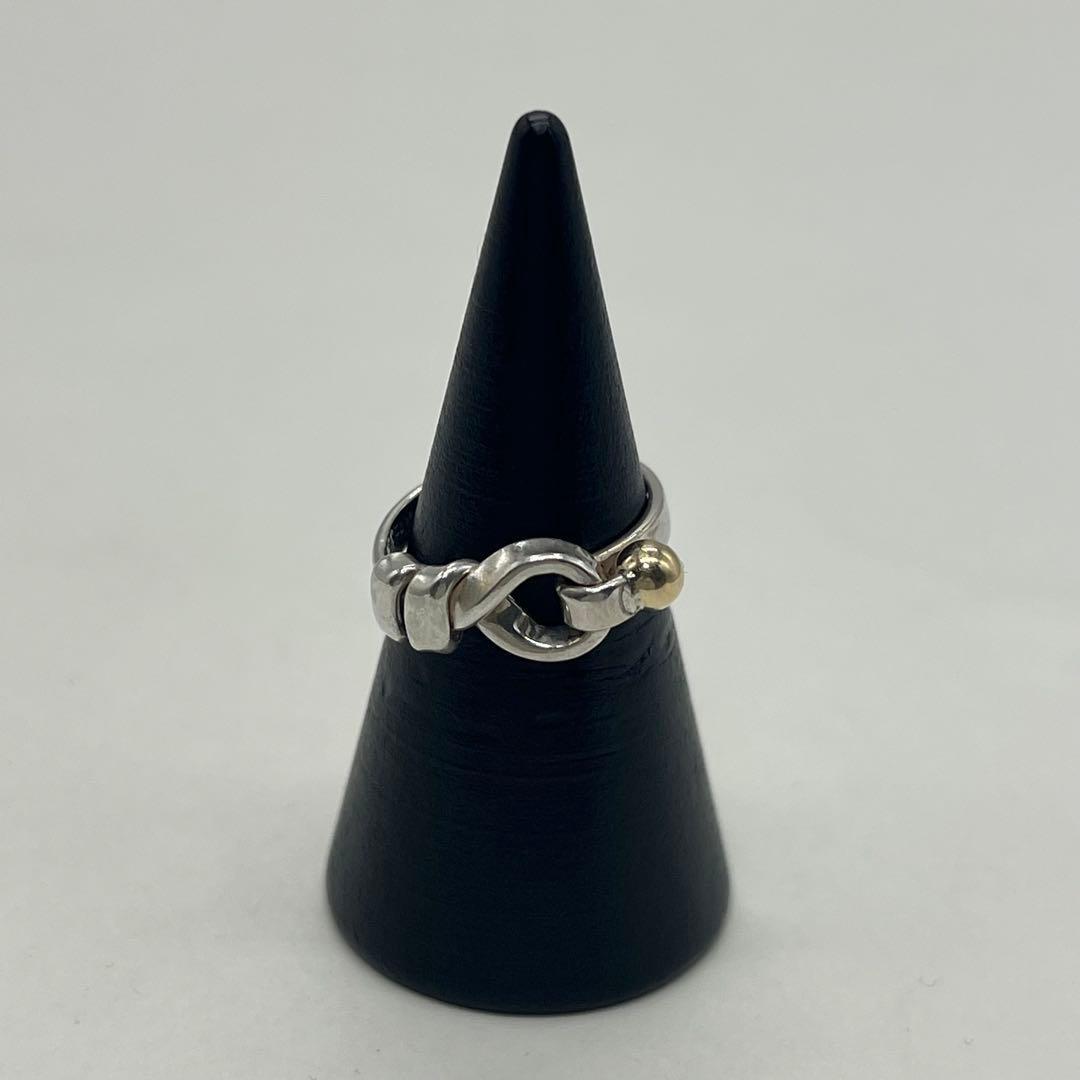 ティファニー TIFFANY フックアンドアイリング 6号 SV YG コンビ