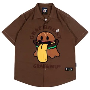 【GRAF&WU】 short sleeve shirt グラフウー カットソー シャツ  ストリート ブランド メンズ レディース