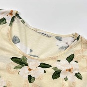INGEBORG インゲボルグ 花柄 長袖 Tシャツ カットソー/アイボリー系 レディース