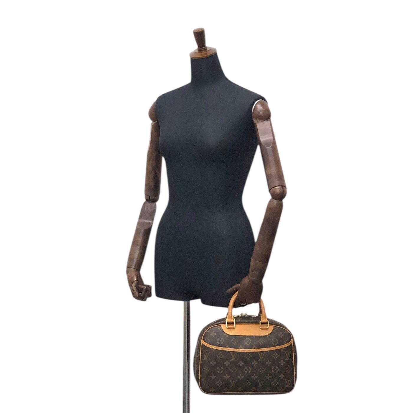 LOUIS VUITTON ルイヴィトン ハンドバッグ ブラウン PVC/レザー