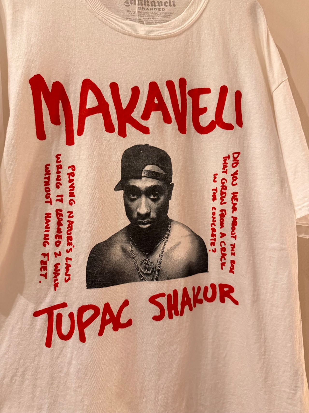 MAKAVELI TUPAC SHAKUR Tシャツ