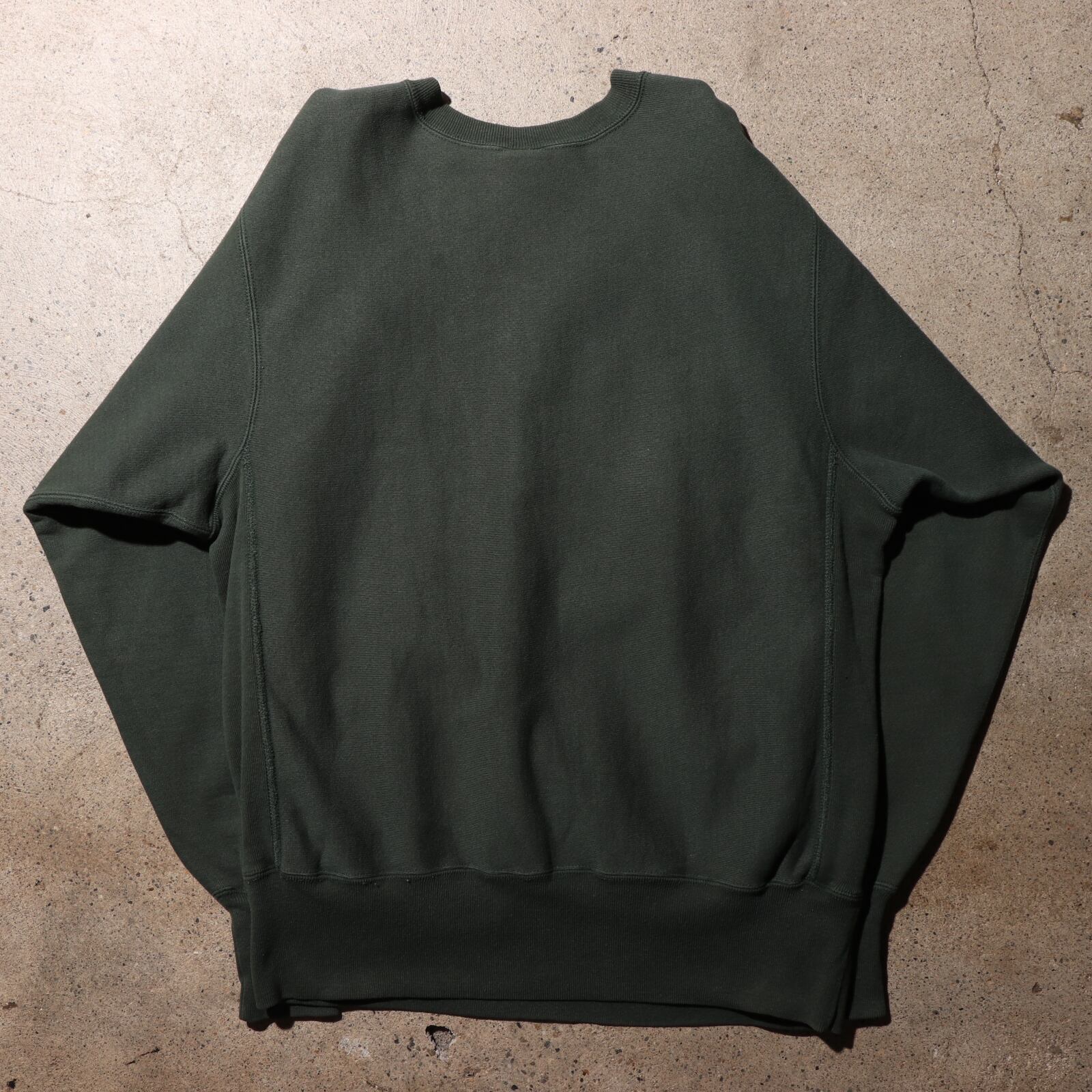 美品 L 二段 90s リバースウィーブ チャンピオン スウェット 緑 