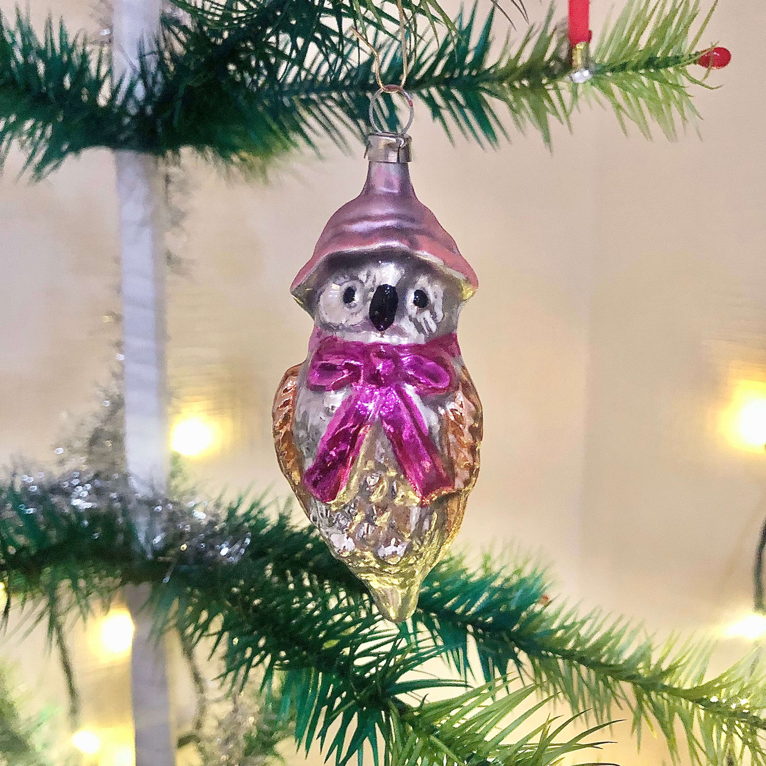 アスティエ　ガラスオーナメント　３点　ドイツ　クリスマスオーナメント ASTIER de VILLATTE. ドイツ製 三日月(大) ガラスオーナメント