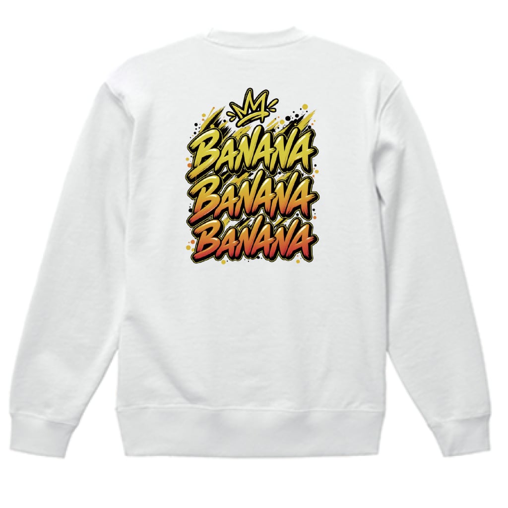 TRIPLE BANANA "CROWN" バックプリント スウェット