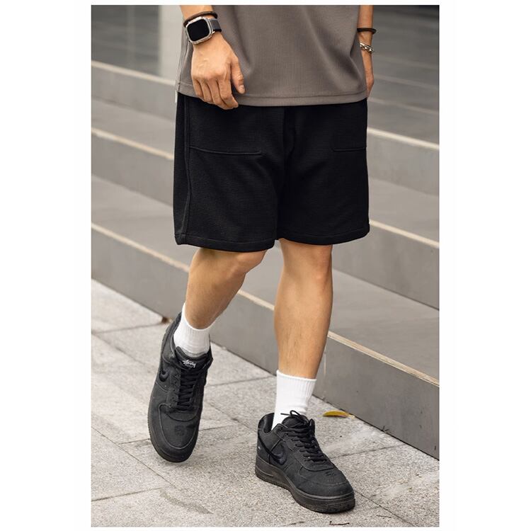 ★WAFFLE PATCH POCKET SHORTS　　　A0716