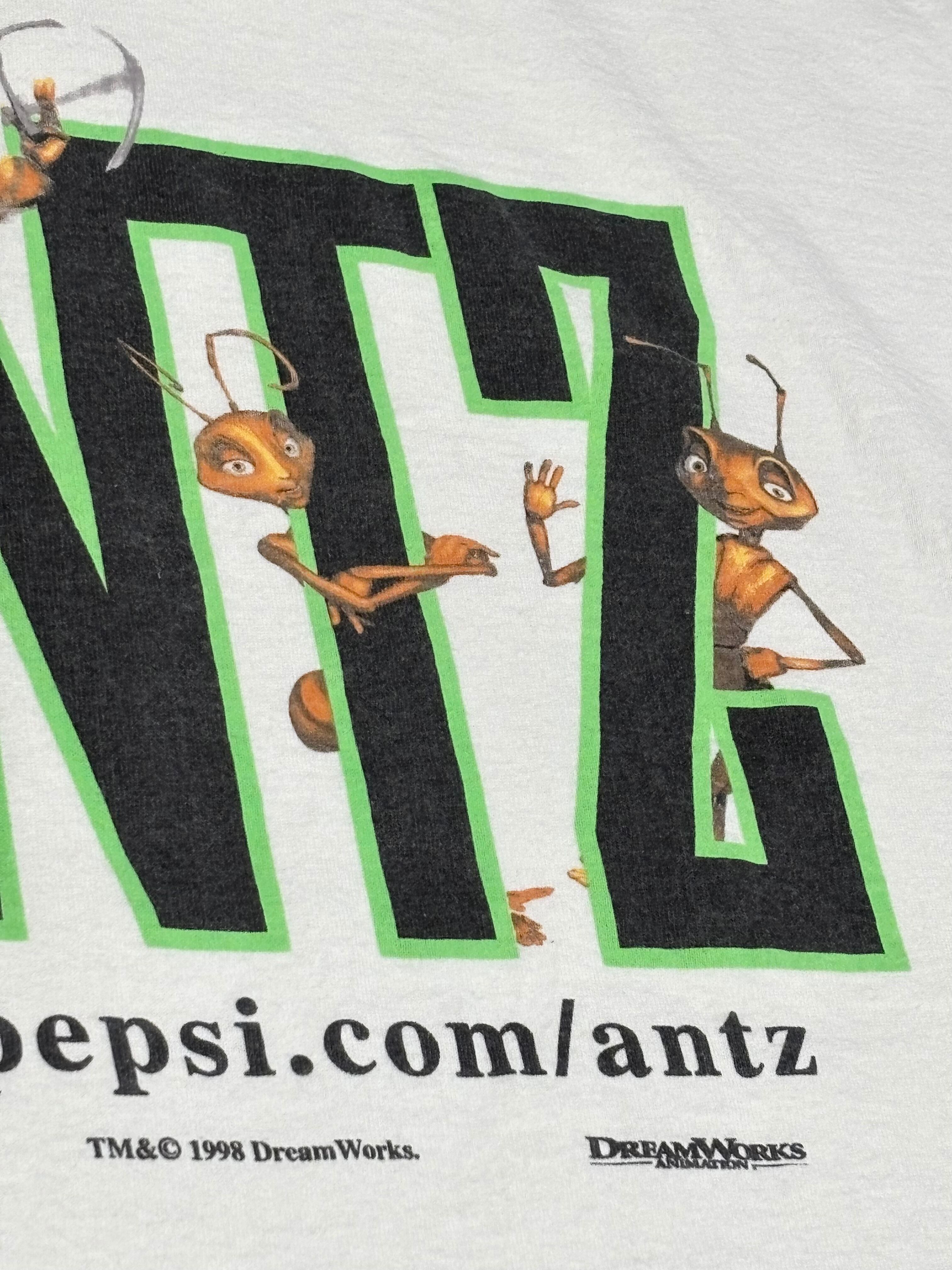 90's ANTZ DreamWorks Movie GLDAN XL T-Shirt ©️1998 アンツ