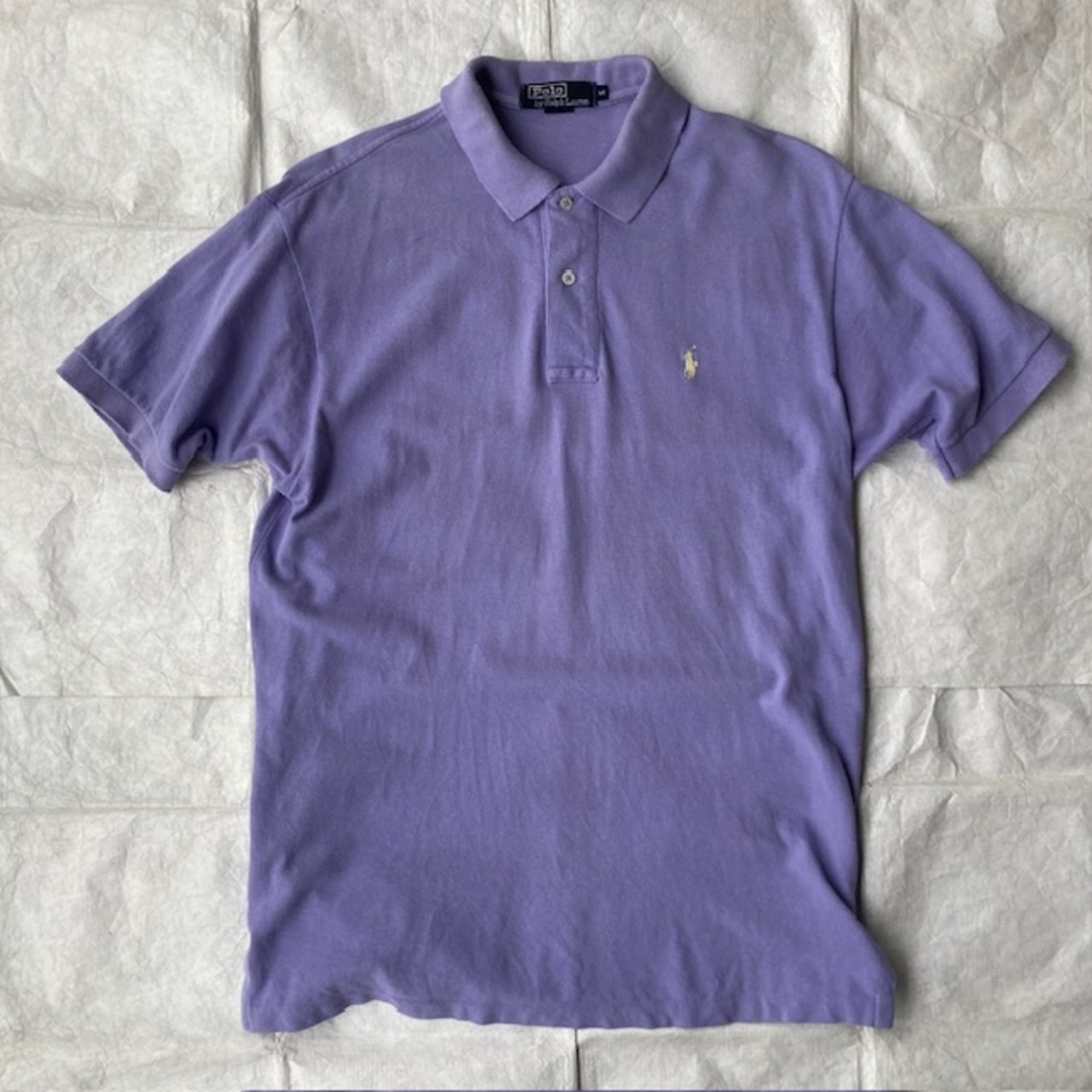 Polo Ralph Lauren ポロラルフローレン 鹿の子ポロシャツ 90s〜00s USA製 ラベンダーパープル ヴィンテージ古着 M