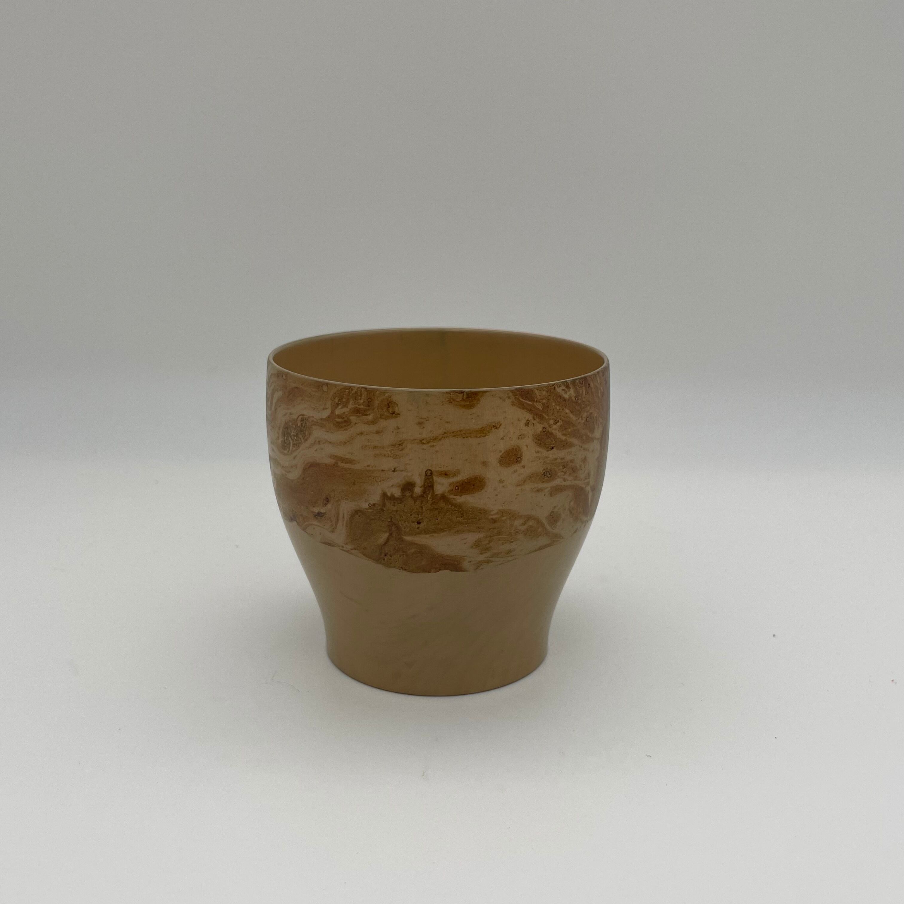 橅造墨流しカップ02 - Beech cup 02- | 木漆芸家 太田志保