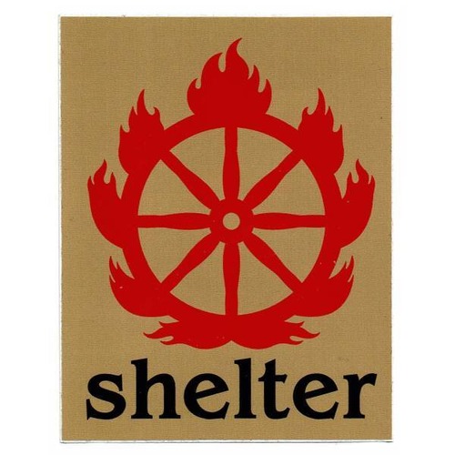 Shelter（シェルター）- Flaming Wheel Logo ステッカー