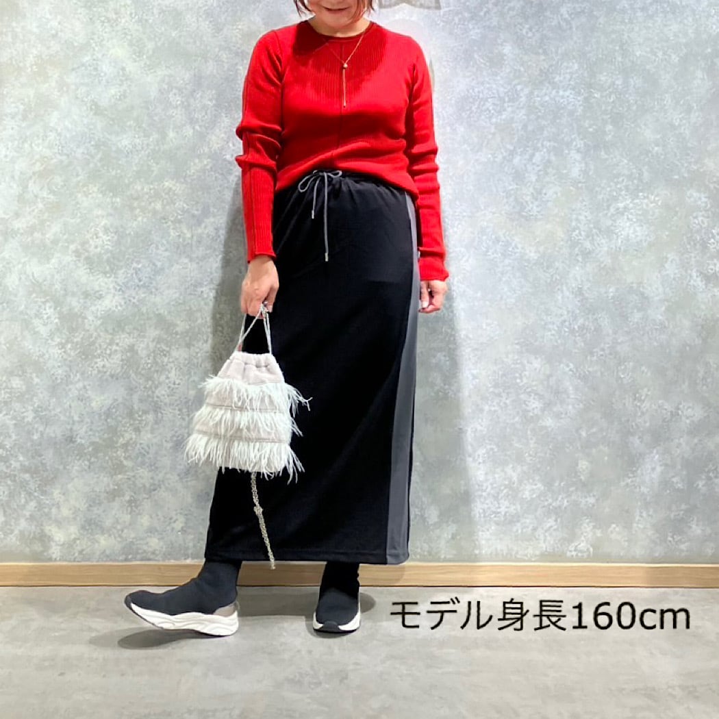 ジョーゼットサイドラインスカート | Q♡