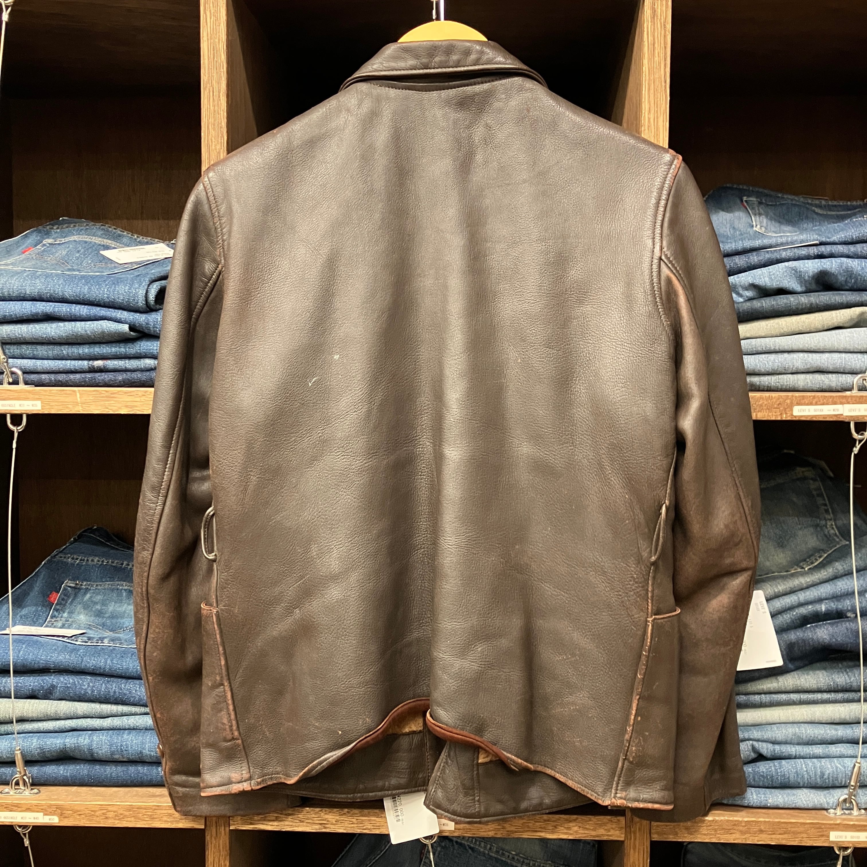1950s DEERSKIN LEATHER JACKET BROWN | safarionline
