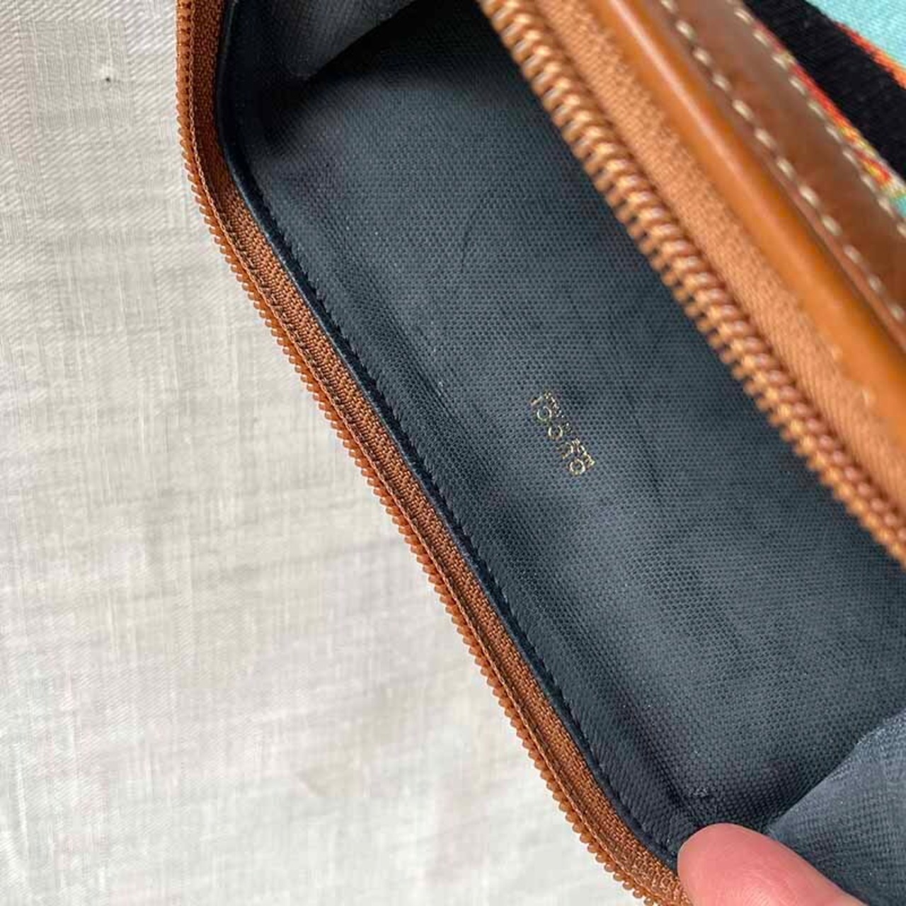 Gucci　ポーチ　ヴィンテージグッチ　バンブーチャーム　コスメポーチにも 17acc40
