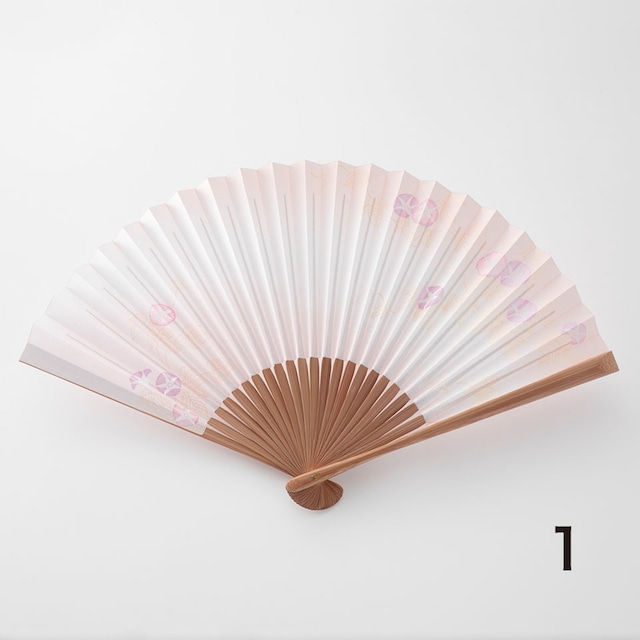 女性用紙扇 焼煤骨　　folding fan for women