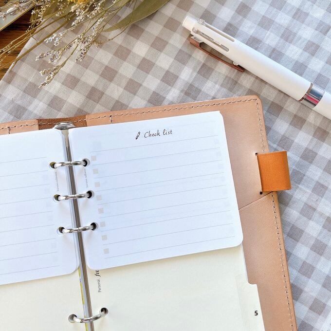 【はんぶんこリフィル/上半分用】バイブルサイズ/チェックリスト