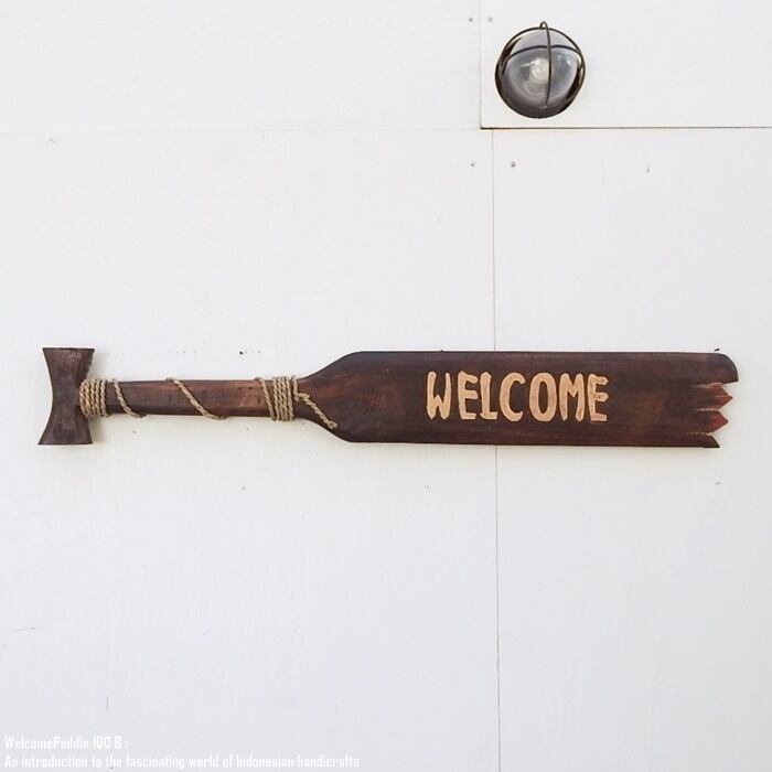 ウェルカムボード ウェルカムパドル 木彫り 壁掛けインテリア ハワイアン雑貨 ハワイ 雑貨 ポリネシア オール 櫂 アンティーク 彫刻アート 飾り 壁飾り アート ウッド ウォールデコレーション オブジェ アジアン雑貨 バリ雑貨 バリ島 インテリア雑貨 南国インテリア