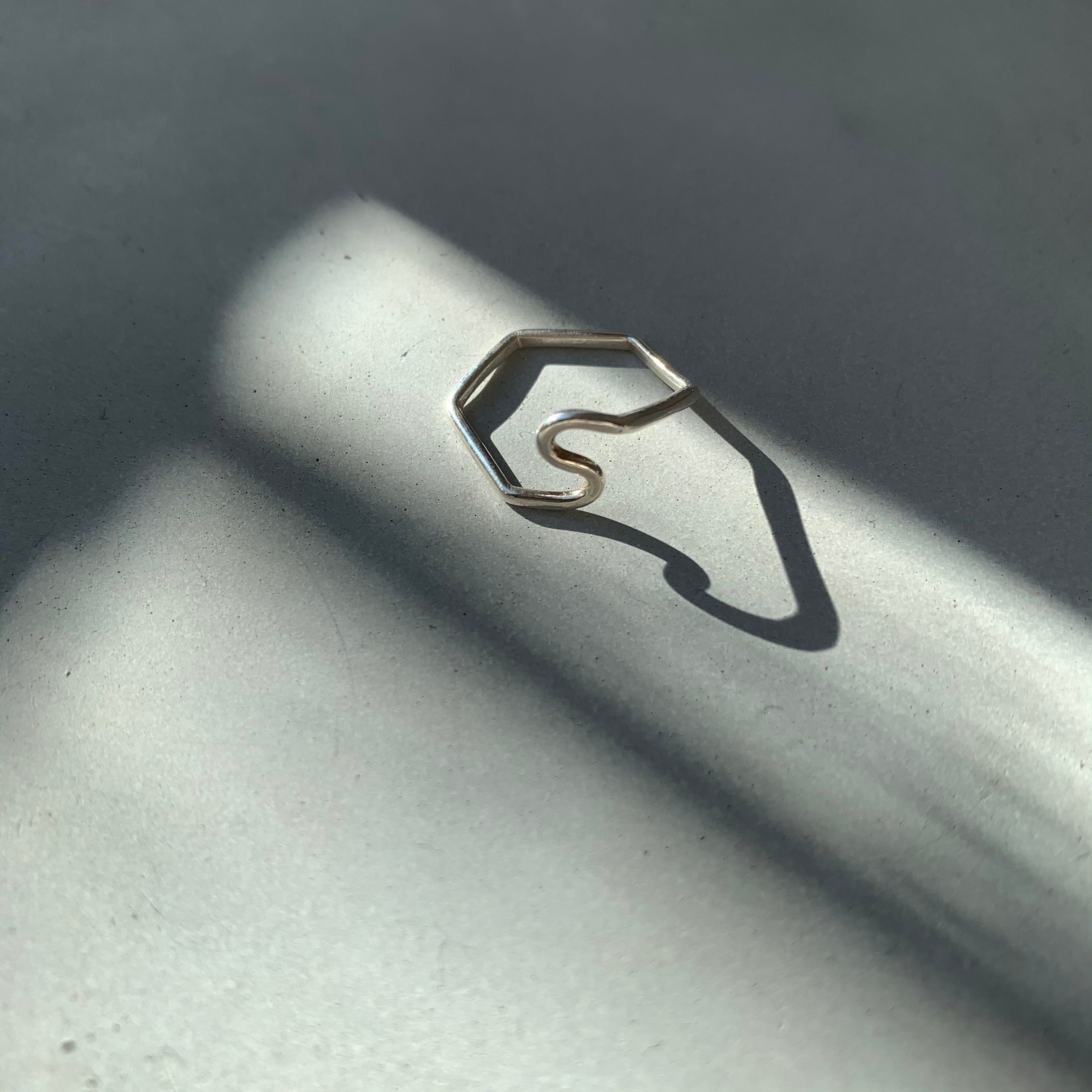 〈Silver925〉mix ring / 1.2mm