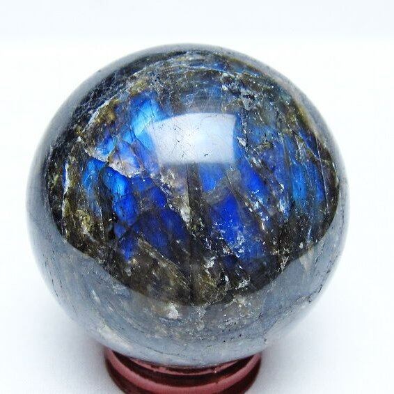 ラブラドライト 丸玉 63mm スフィア 一点物 151-9205