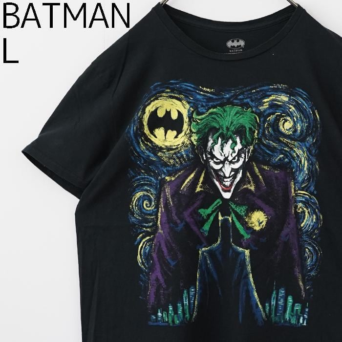 ジョーカー バットマン DCコミック キャラクター プリントTシャツ L 黒