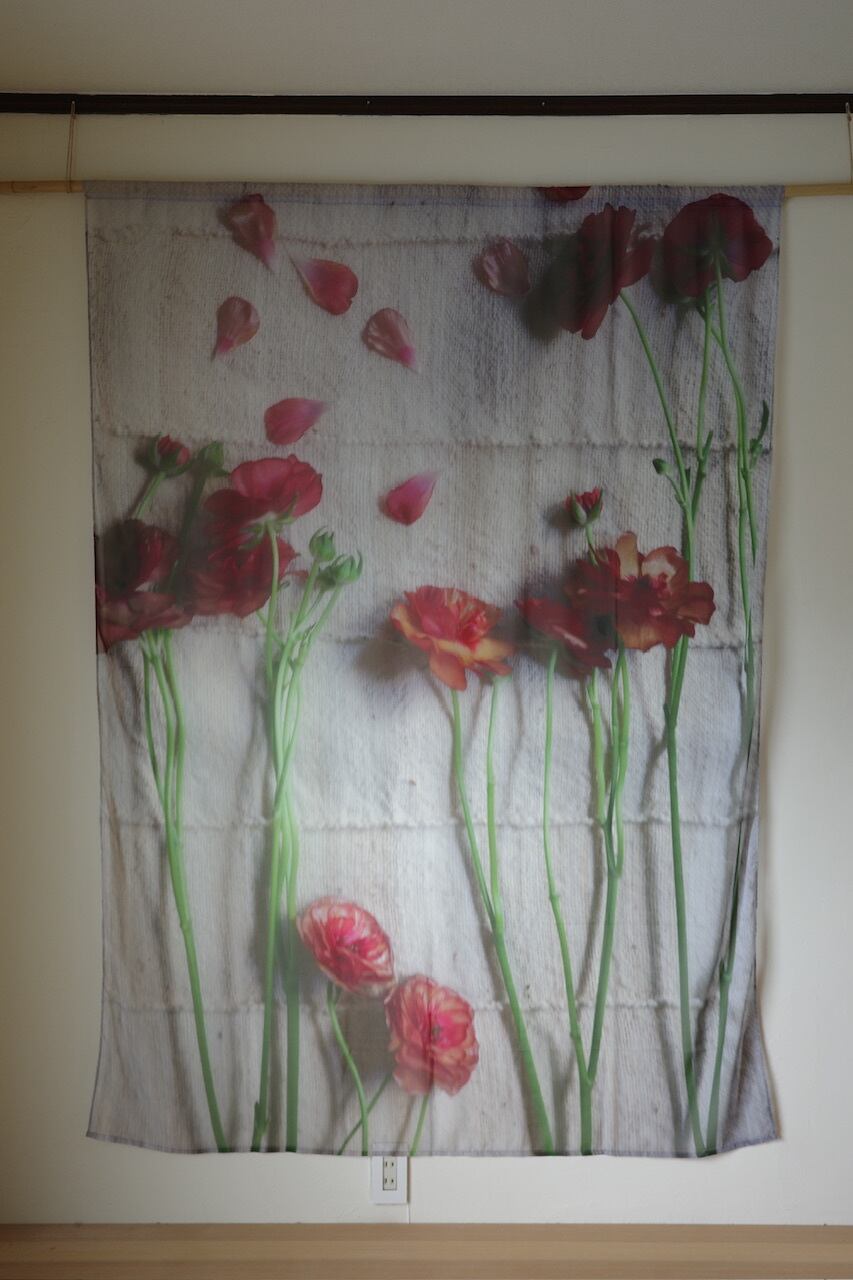rūpa print curtain "All living things have meaning "30"