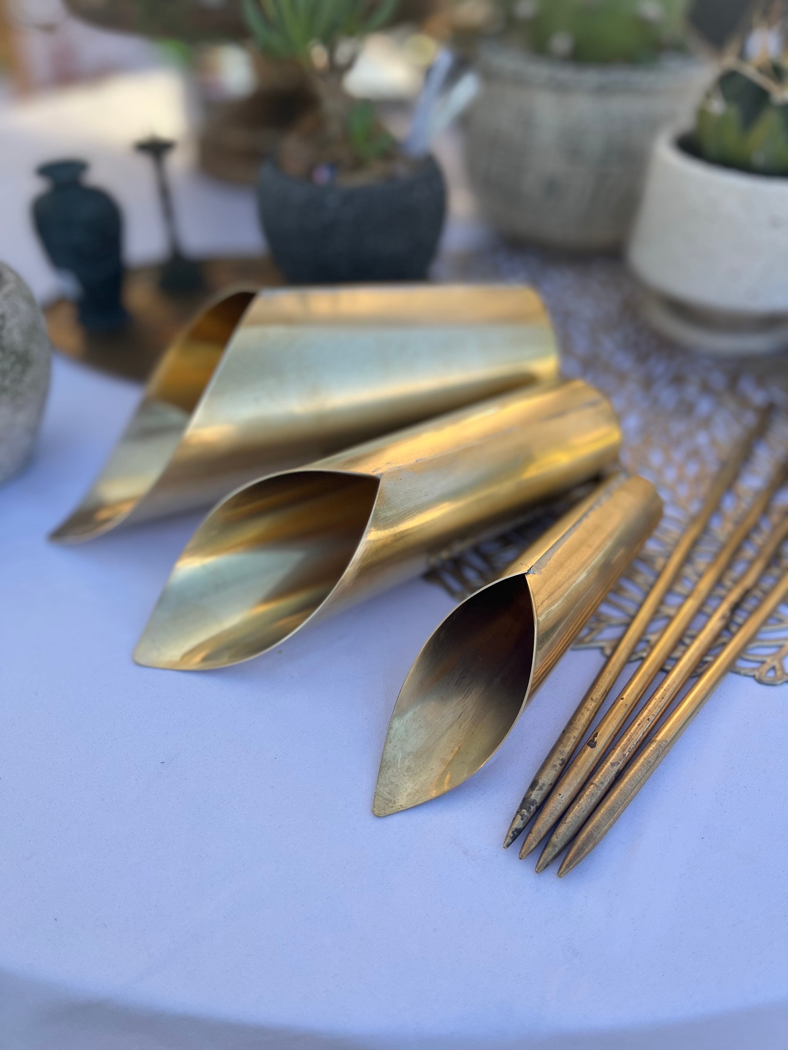真鍮土入れ Mサイズ シャベル 小野銅工店 | plants MARU ーサボテン