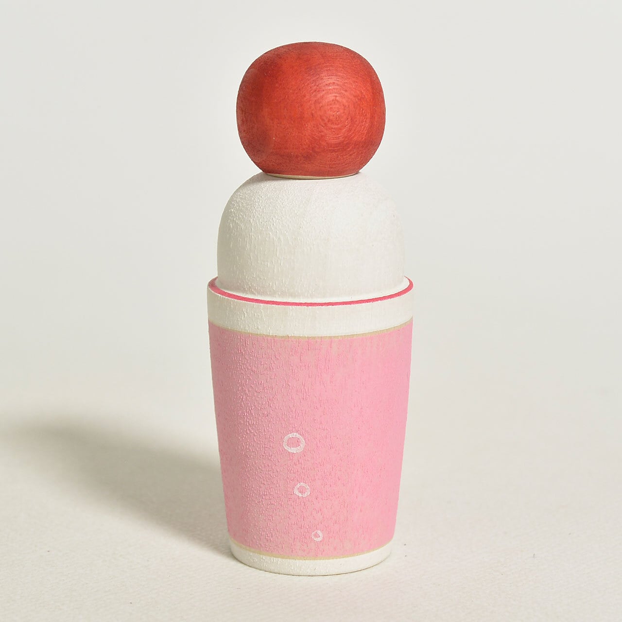 クリームソーダちゃんえじここけし 約2寸 約6cm 鈴木明 工人（作並系