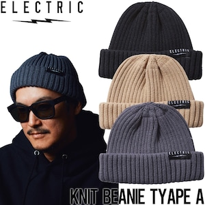 ニットキャップ カフビーニー ELECTRIC エレクトリック KNIT BEANIE TYPE A E24F26 日本代理店正規品BEI