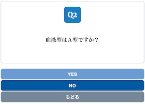 Yes/No Chart BLUE スタイル